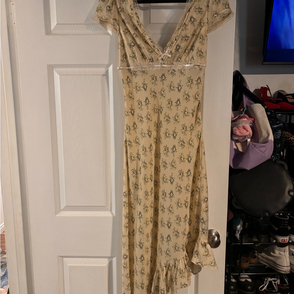 Kimchi Blue Floral Yellow Dress